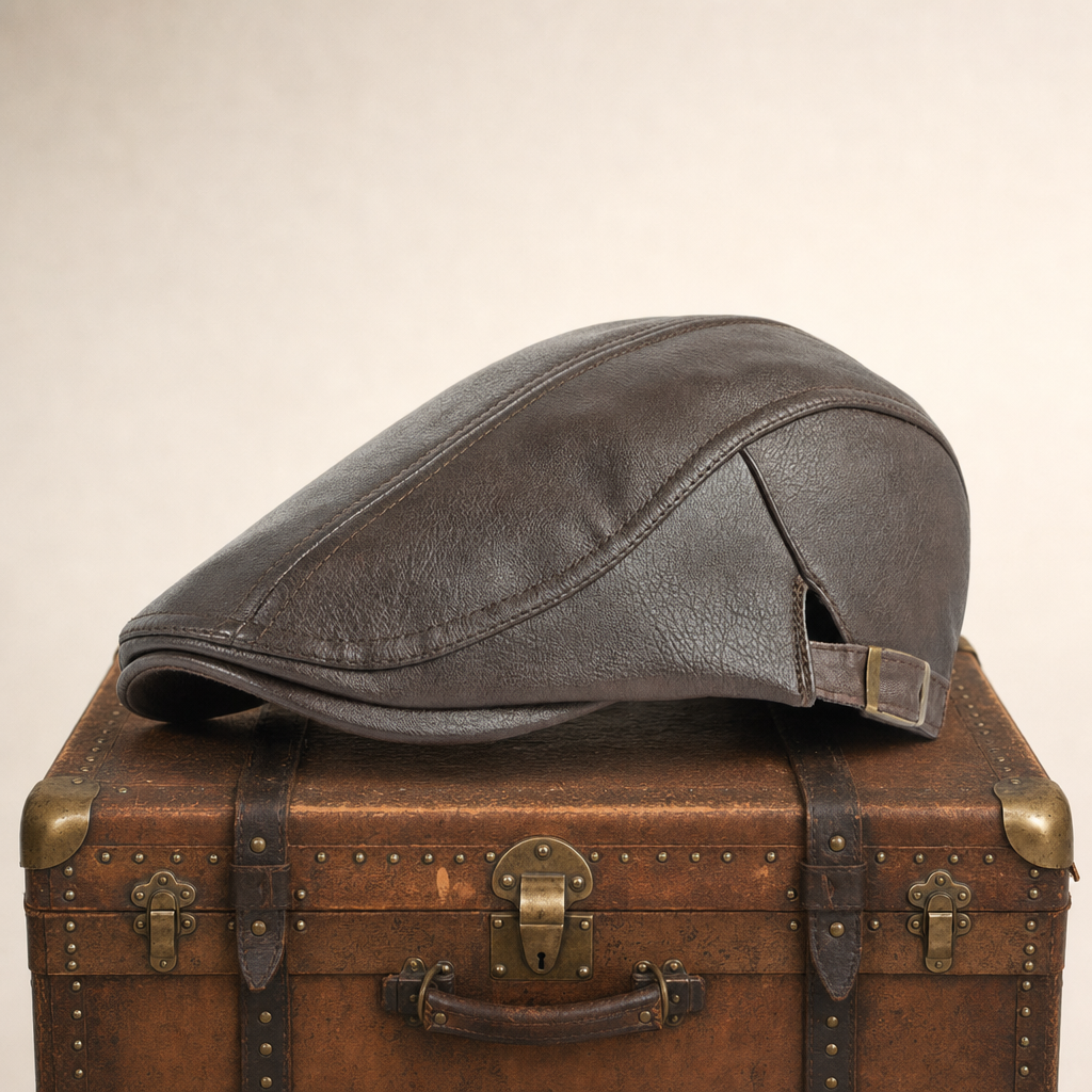 Schiebermütze aus Leder — FREUDENSTADT