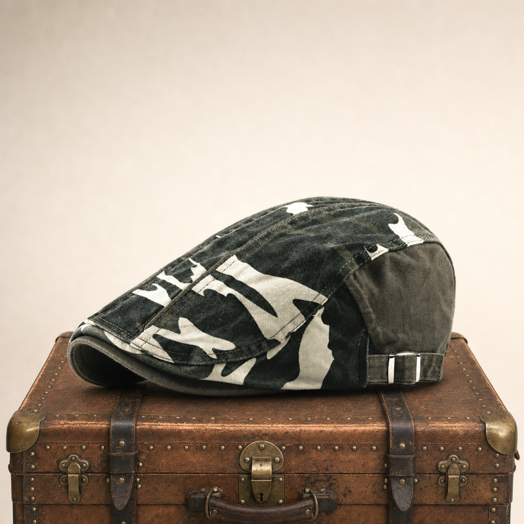 Camouflage-Fahrermütze aus Baumwolle — LAUTERBACH